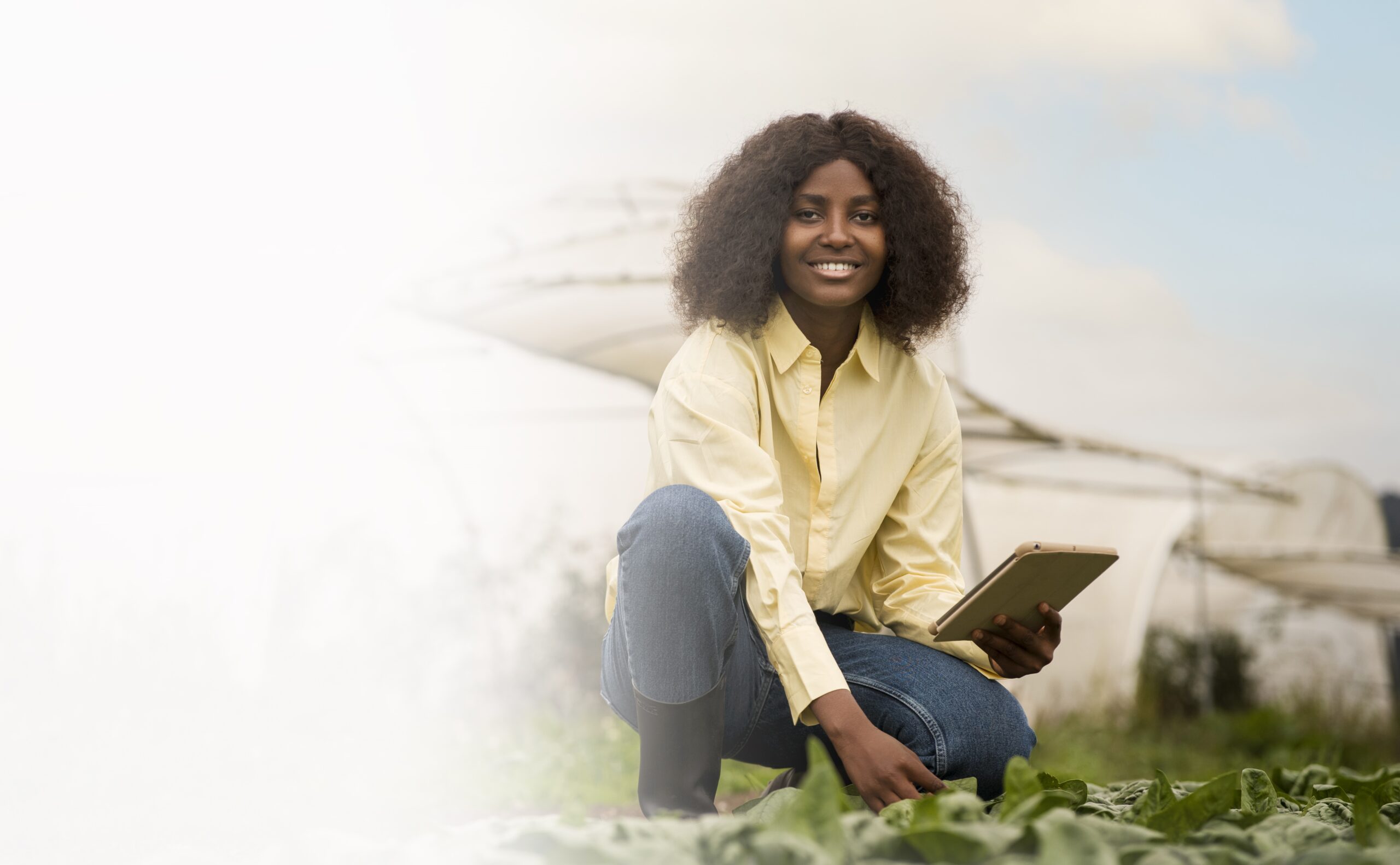 slider-full-shot-smiley-woman-holding-tablet